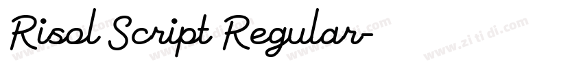 Risol Script Regular字体转换 Risol Script Regular字体转换